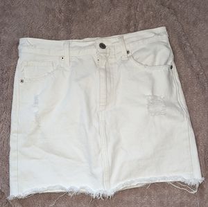 Lucky Brand white jean skirt size 2
